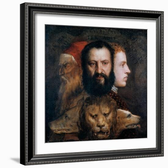 Allegory of Prudence, C1565-1570-Titian (Tiziano Vecelli)-Framed Giclee Print