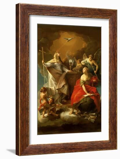 Allegory of Religion-Pompeo Batoni-Framed Giclee Print