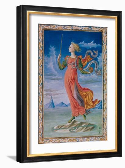 Allegory of Rome. Illustration for the Manuscript De Secundo Bello Punico Poema-null-Framed Giclee Print