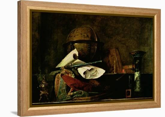 Allegory of Science-Jean-Baptiste Simeon Chardin-Framed Premier Image Canvas