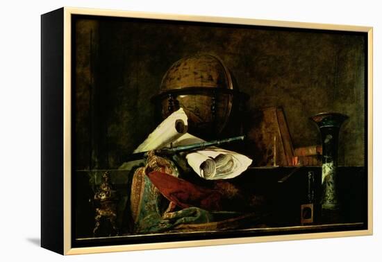 Allegory of Science-Jean-Baptiste Simeon Chardin-Framed Premier Image Canvas