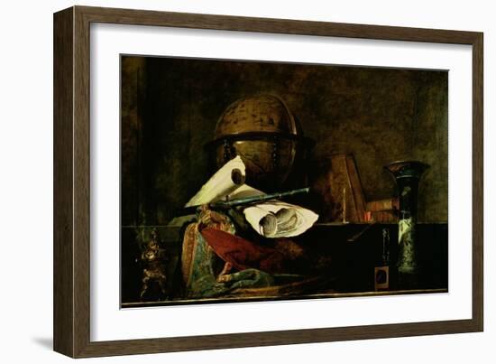 Allegory of Science-Jean-Baptiste Simeon Chardin-Framed Giclee Print