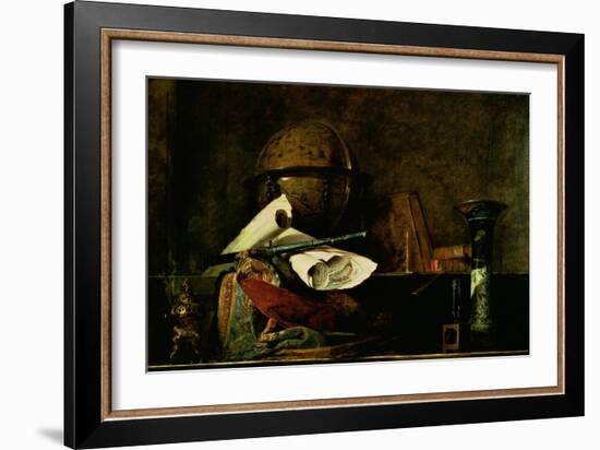 Allegory of Science-Jean-Baptiste Simeon Chardin-Framed Giclee Print