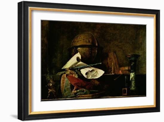 Allegory of Science-Jean-Baptiste Simeon Chardin-Framed Giclee Print