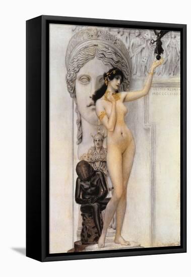 Allegory of Sculpture-Gustav Klimt-Framed Premier Image Canvas