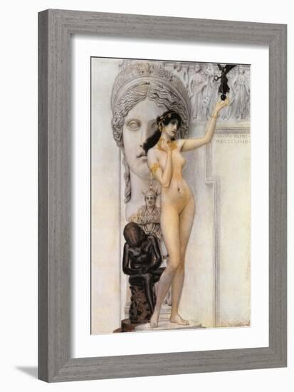 Allegory of Sculpture-Gustav Klimt-Framed Giclee Print