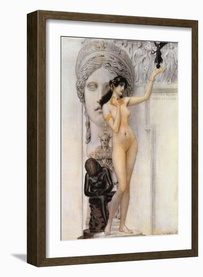 Allegory of Sculpture-Gustav Klimt-Framed Giclee Print