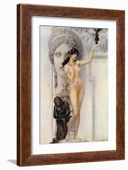 Allegory of Sculpture-Gustav Klimt-Framed Giclee Print