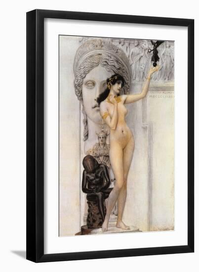 Allegory of Sculpture-Gustav Klimt-Framed Giclee Print