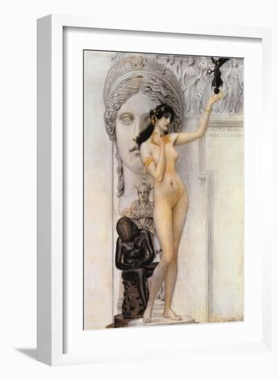 Allegory of Sculpture-Gustav Klimt-Framed Giclee Print