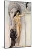 Allegory of Sculpture-Gustav Klimt-Mounted Giclee Print