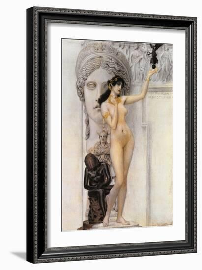 Allegory of Sculpture-Gustav Klimt-Framed Giclee Print