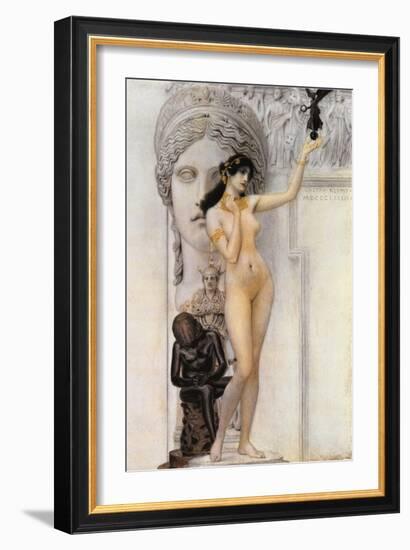 Allegory of Sculpture-Gustav Klimt-Framed Giclee Print