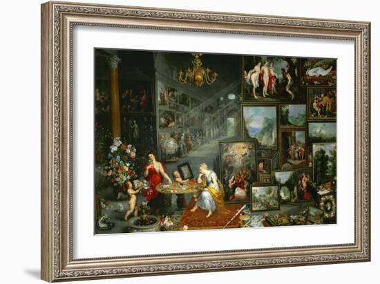 Allegory of Sight, 1617-Jan Brueghel the Elder-Framed Giclee Print