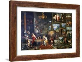 Allegory of Sight and Smell, C1590-1625-Jan Brueghel the Elder-Framed Giclee Print