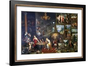 Allegory of Sight and Smell, C1590-1625-Jan Brueghel the Elder-Framed Giclee Print