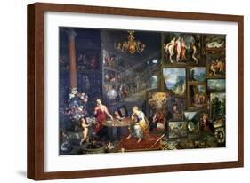Allegory of Sight and Smell, C1590-1625-Jan Brueghel the Elder-Framed Giclee Print
