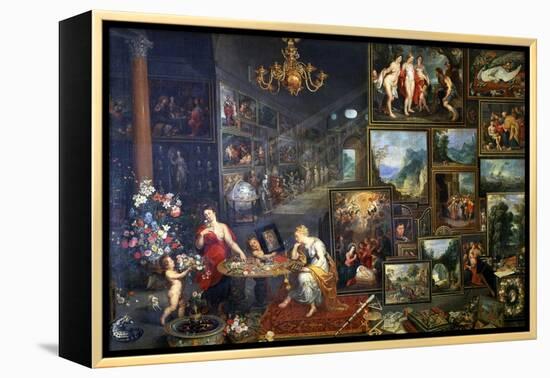 Allegory of Sight and Smell, C1590-1625-Jan Brueghel the Elder-Framed Premier Image Canvas