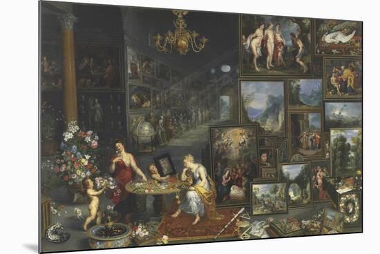 Allegory Of Sight And Smell-Pieter Bruegel the Elder-Mounted Giclee Print