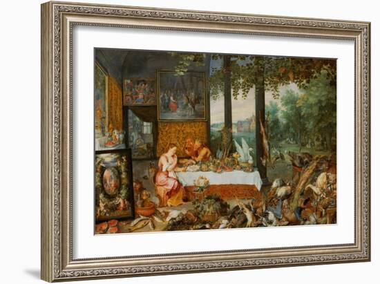 Allegory of Smell-Jan Brueghel the Elder-Framed Giclee Print