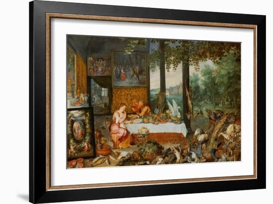 Allegory of Smell-Jan Brueghel the Elder-Framed Giclee Print