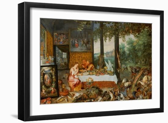 Allegory of Smell-Jan Brueghel the Elder-Framed Giclee Print