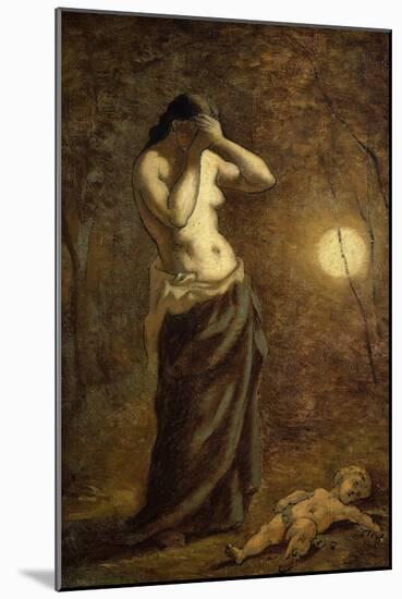 Allegory of Sorrow Oil Sketch-Pierre Puvis de Chavannes-Mounted Giclee Print