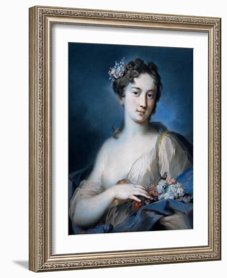 Allegory of Spring-Rosalba Carriera-Framed Art Print