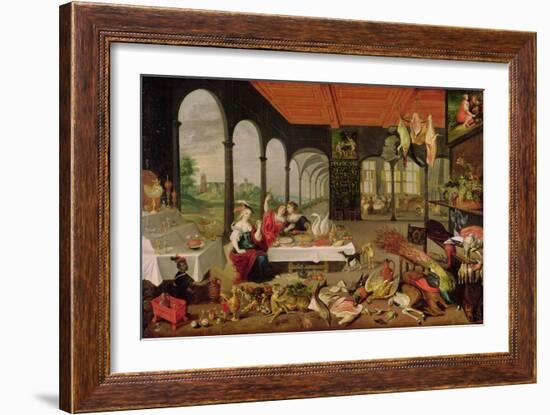 Allegory of Taste-Jan Brueghel the Elder-Framed Giclee Print