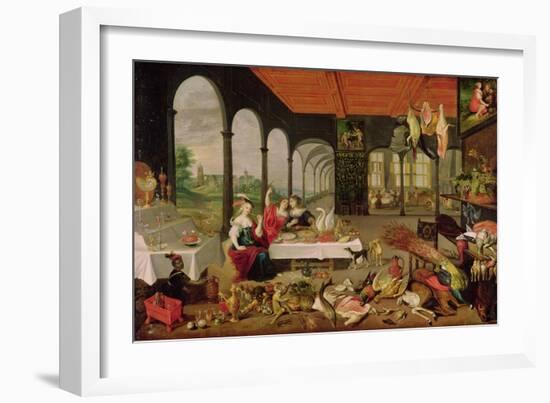 Allegory of Taste-Jan Brueghel the Elder-Framed Giclee Print