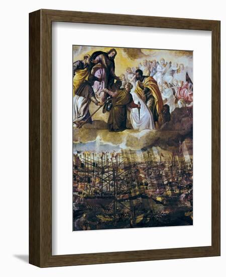 Allegory of the Battle of Lepanto-Paolo Veronese-Framed Art Print