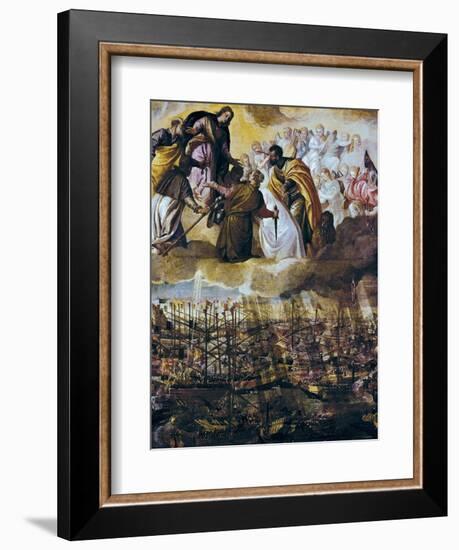 Allegory of the Battle of Lepanto-Paolo Veronese-Framed Art Print