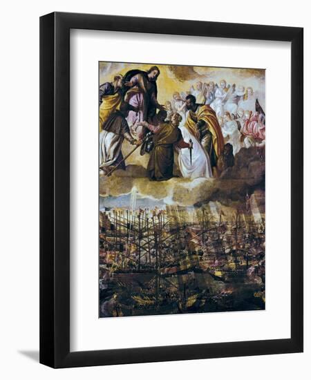 Allegory of the Battle of Lepanto-Paolo Veronese-Framed Art Print