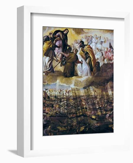 Allegory of the Battle of Lepanto-Paolo Veronese-Framed Art Print