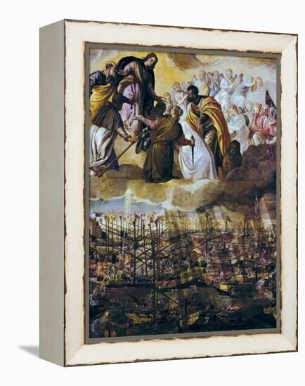 Allegory of the Battle of Lepanto-Paolo Veronese-Framed Stretched Canvas