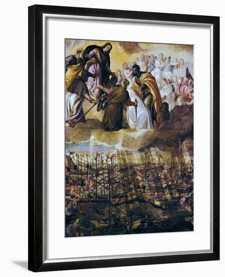 Allegory of the Battle of Lepanto-Paolo Veronese-Framed Art Print