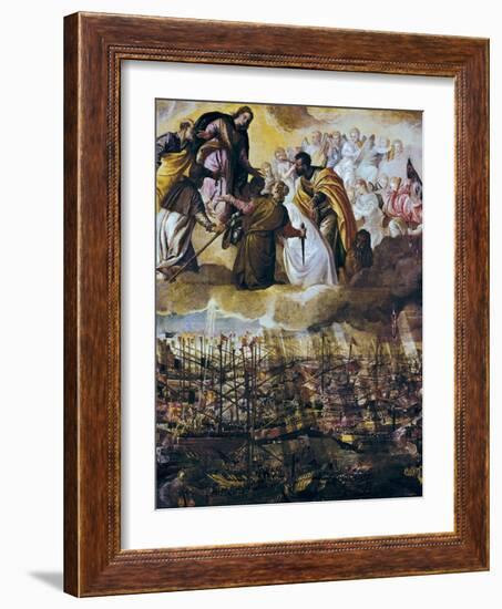 Allegory of the Battle of Lepanto-Paolo Veronese-Framed Art Print