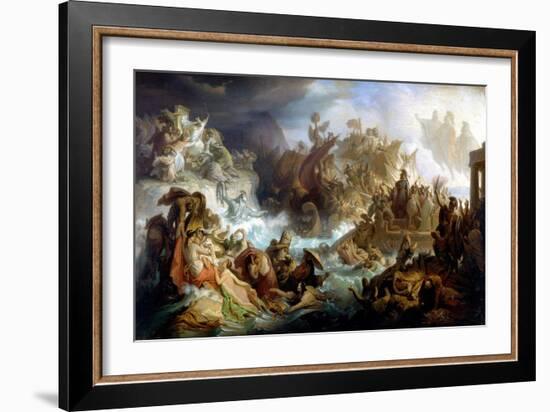 Allegory of the Battle of Salamis, 1858 (Oil on Canvas)-Wilhelm Von Kaulbach-Framed Giclee Print