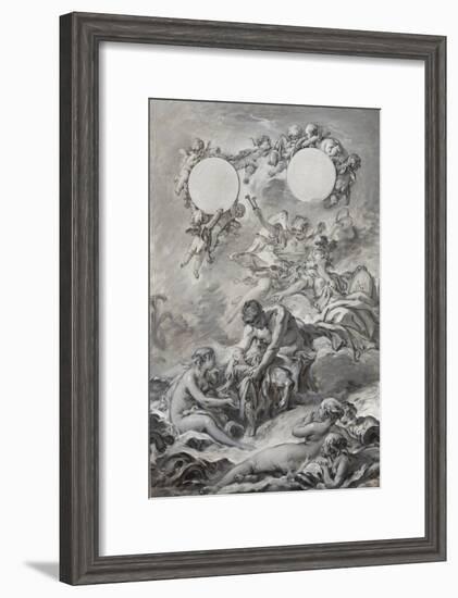 Allegory of the Education of Louis Xv, C.1756-Francois Boucher-Framed Giclee Print