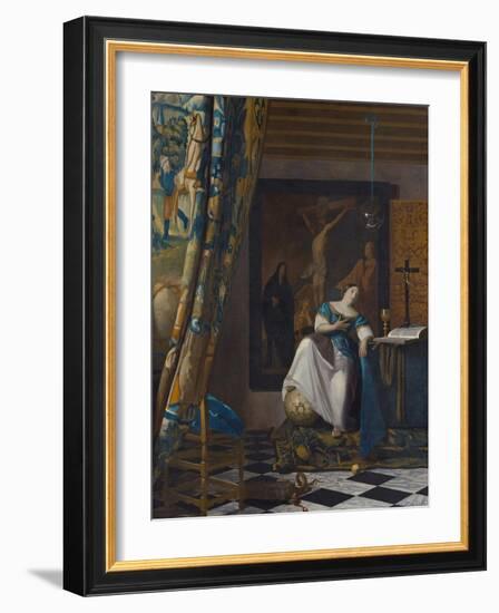 Allegory of the Faith, C.1672-74-Johannes Vermeer-Framed Giclee Print