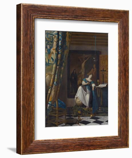 Allegory of the Faith, C.1672-74-Johannes Vermeer-Framed Giclee Print