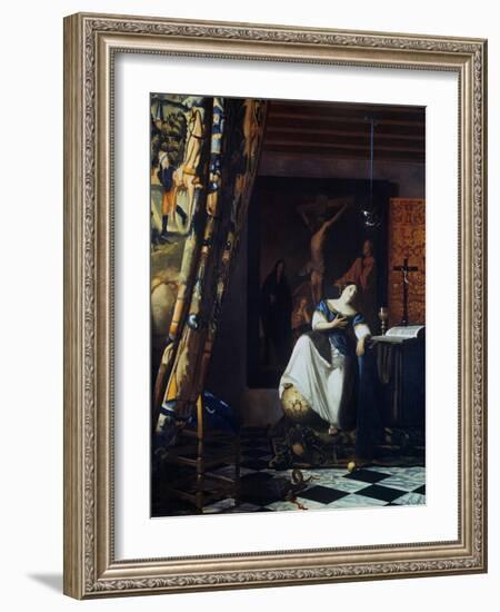 Allegory of the Faith, C1670-Johannes Vermeer-Framed Giclee Print