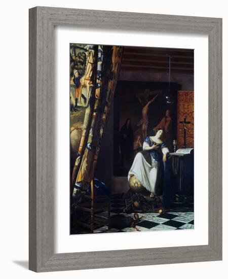 Allegory of the Faith, C1670-Johannes Vermeer-Framed Giclee Print