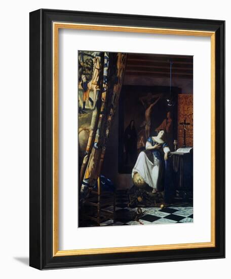 Allegory of the Faith, C1670-Johannes Vermeer-Framed Giclee Print