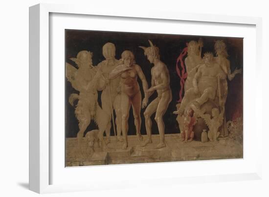 Allegory of the Fall of Ignorant Humanity-Andrea Mantegna-Framed Art Print