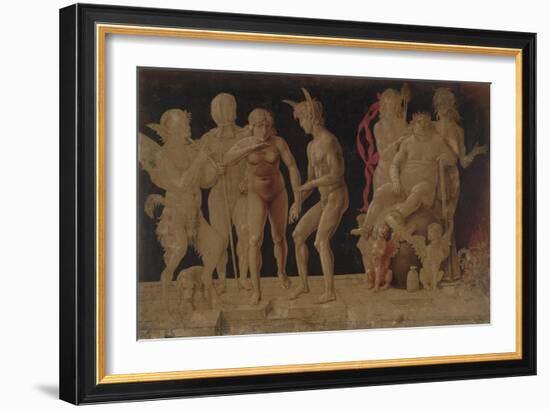 Allegory of the Fall of Ignorant Humanity-Andrea Mantegna-Framed Art Print