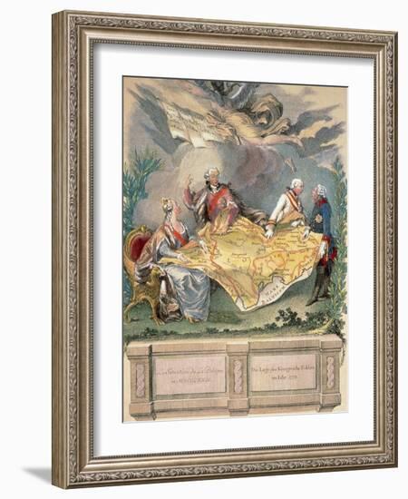 Allegory of the First Division: Catherine Ii, Stanislaus Poniatowski-Prisma Archivo-Framed Photographic Print