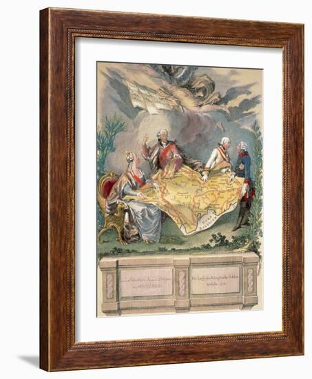 Allegory of the First Division: Catherine Ii, Stanislaus Poniatowski-Prisma Archivo-Framed Photographic Print