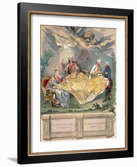 Allegory of the First Division: Catherine Ii, Stanislaus Poniatowski-Prisma Archivo-Framed Photographic Print