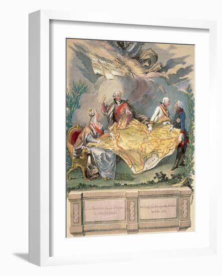 Allegory of the First Division: Catherine Ii, Stanislaus Poniatowski-Prisma Archivo-Framed Photographic Print